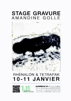 Illustration Stage gravure en creux