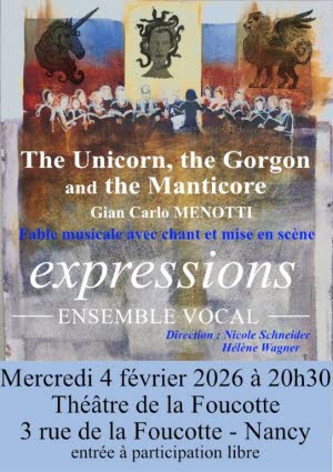 Illustration The Unicorn, the Gorgon, and the Manticore