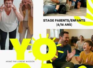 Illustration Yoga du rire - stage parents/enfants