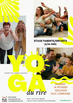Illustration Yoga du rire - stage parents/enfants