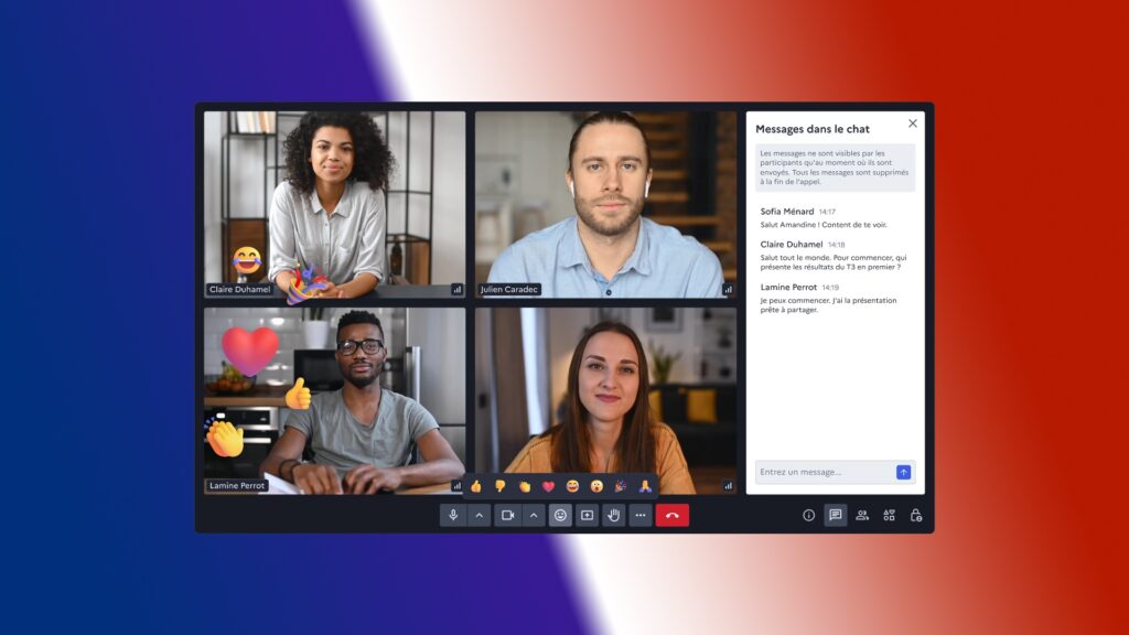 Visio, le logiciel souverain français pour les appels vidéo. // Source : Numerama