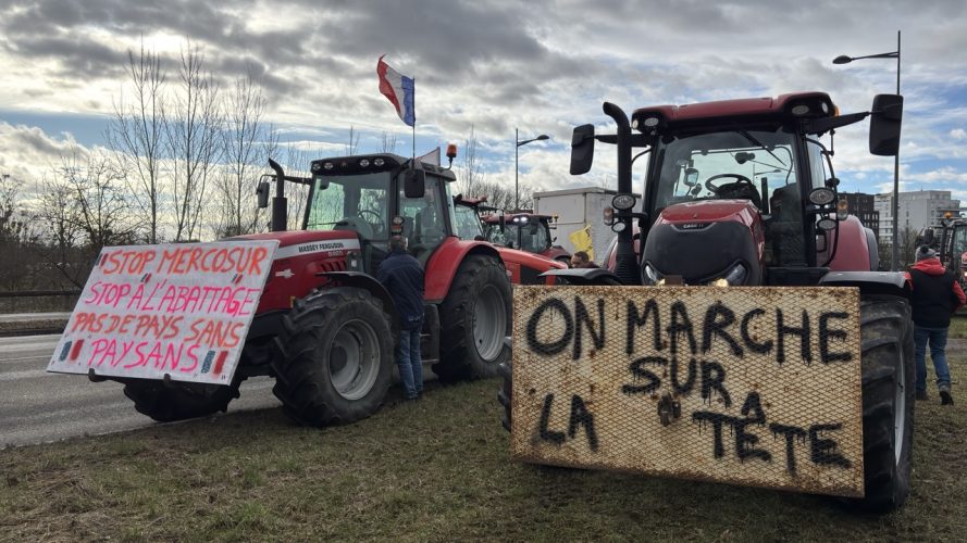 Manifestation agriculteurs Mercosur Strasbourg