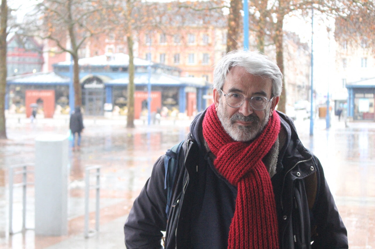 le candidat Lutte Ouvrière Eric Moisan, inlassable porte-parole des travailleurs