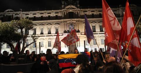 Un rassemblement contre « l’impérialisme américain » à Marseille