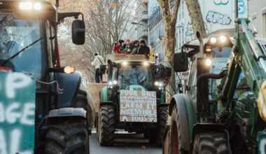 © Floriane Tanneur - Le 18 décembre à Lyon, de nombreux agriculteurs ligériens ont contribué au blocage de la ville.