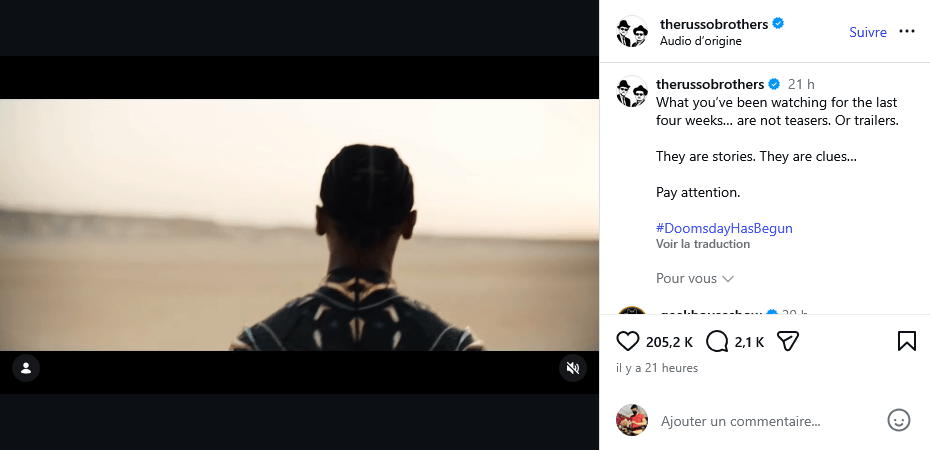 instagram frères russo