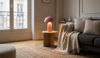 la lampe champignon rose à 8,95€ chez Action qui affole les fans de déco cet hiver