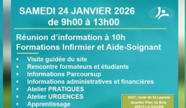 Journée portes ouvertes à l’IFSI/IFAS Sainte-Marie : découvrir les (…)