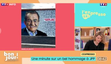 "Encore plus sublime" : en Seine-Maritime, un artiste rend hommage à Jean-Pierre Pernaut avec une fresque murale XXL