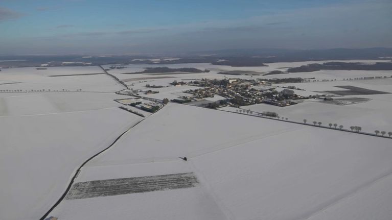 L'Île-de-France sous la neige le 7 janvier. - TF1