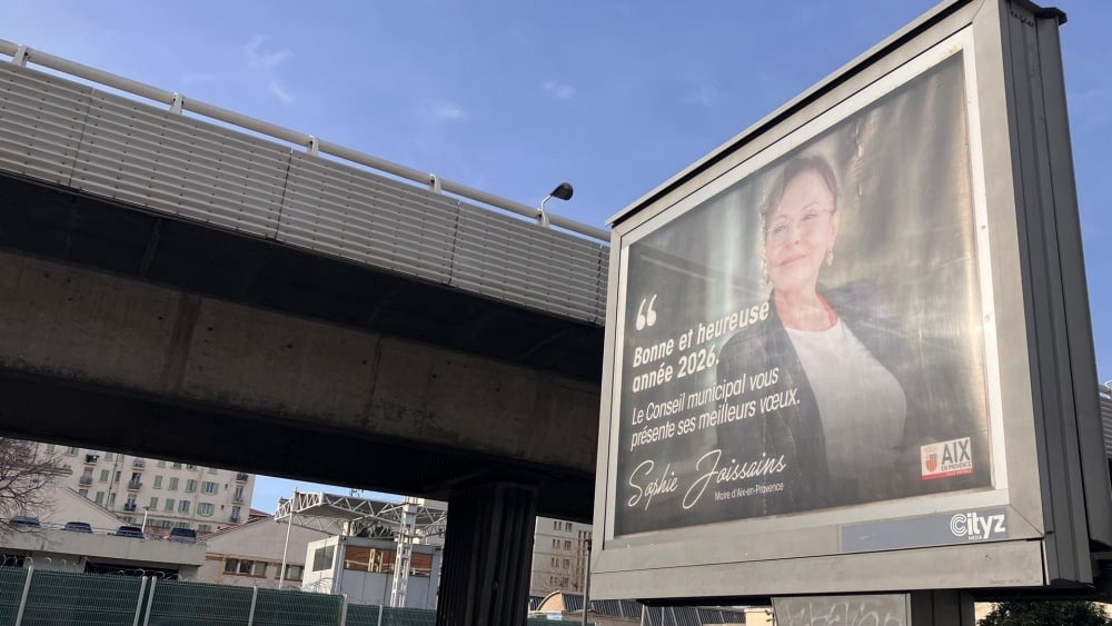 quand le maire d'Aix Sophie Joissains souhaite la bonne année aux Aixois... à Marseille