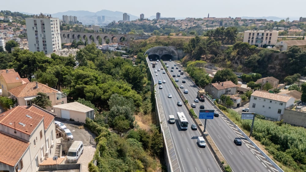 Vitesse réduite, fermetures nocturnes… sur l'A7 à Marseille, 5 mois de travaux pour créer "une nouvelle voie de bus"