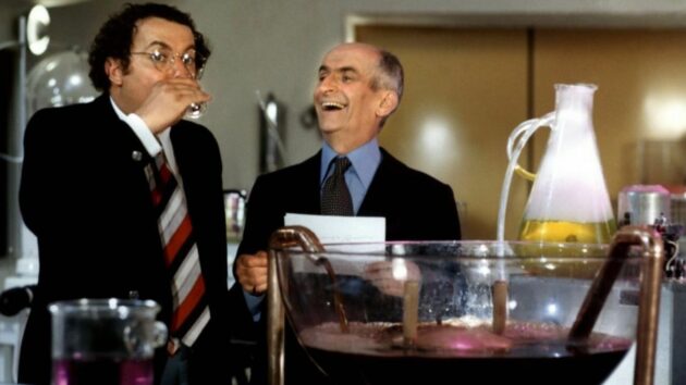 Coluche, Louis de Funès, L'aile ou la cuisse