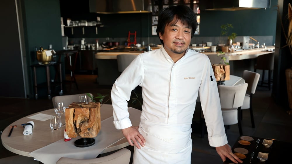à la table du chef Ippeil Uemura à Marseille