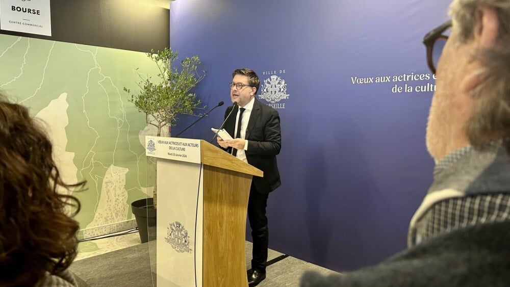 le maire de Marseille Benoît Payan parle d’espoir et d’amour au monde de la culture