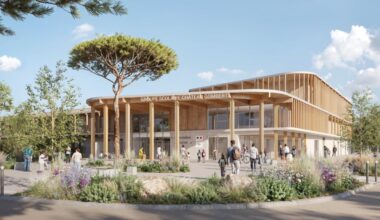 Ossature bois, toits végétalisés... la future école de Château-Gombert à Marseille se dévoile