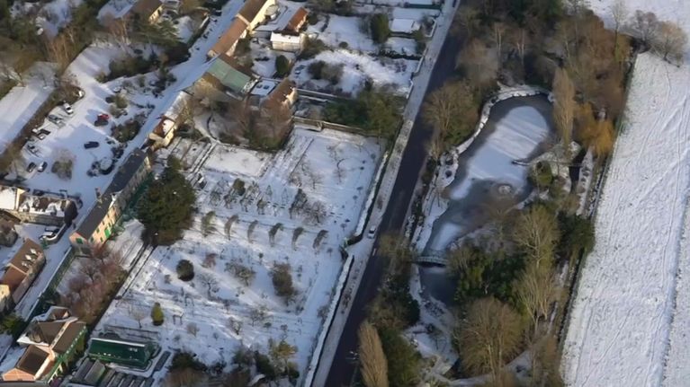 Les jardins de Claude Monet le 7 janvier 2026. - TF1