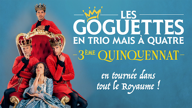Dimanche 01 février 2026, le Théâtre du Casino Barrière Lille accueillera le spectacle "Les Goguettes - En trio mais à quatre"