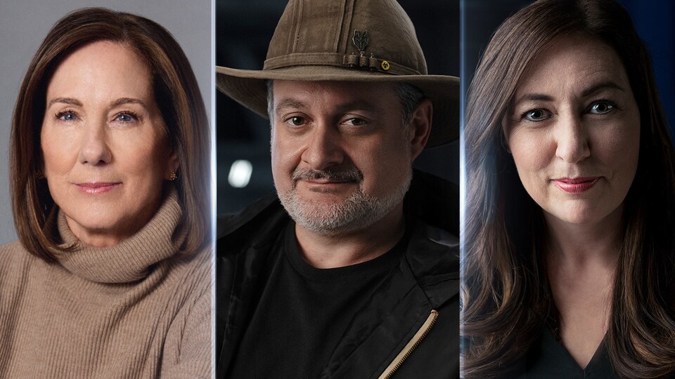 Kathleen Kennedy, Dave Filoni et Lynwen Brennan.