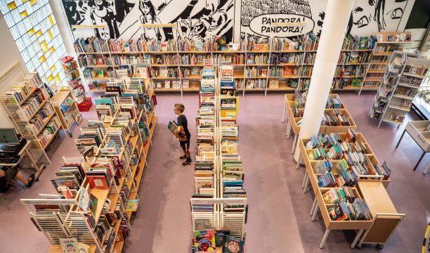 Médiathèque Olympe de Gouges Strasbourg ©Alban Hefti