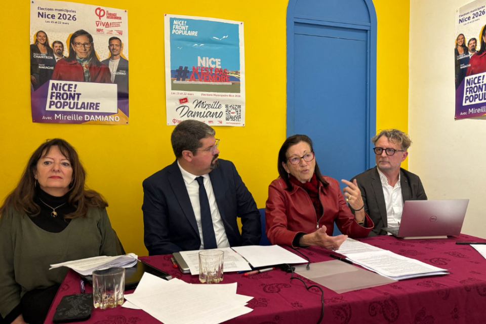 La liste LFI et Viva! menée par Mireille Damiano a présenté son programme pour lutter contre le surtourisme et ses impacts négatifs à Nice.