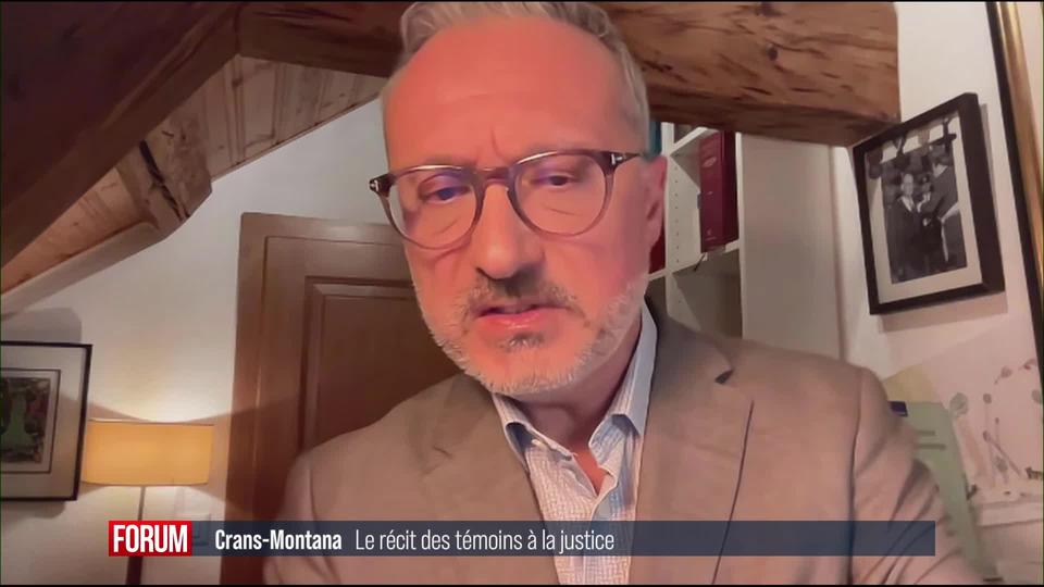La justice face aux récits des témoins du drame de Crans-Montana: interview d’Alain Macaluso