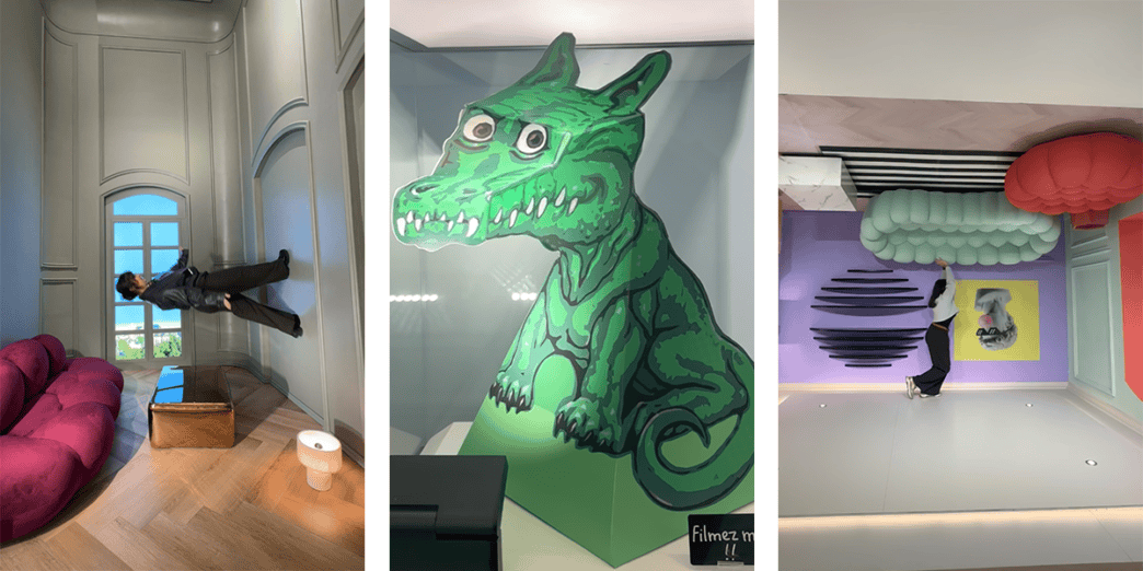 Homme debout dans une pièce élégante avec mobilier vintage.