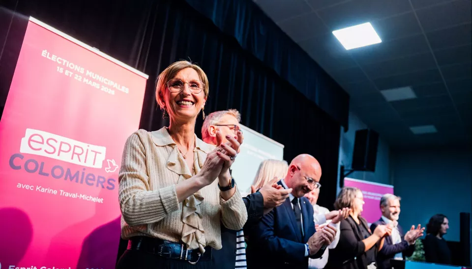 Karine Traval-Michelet a conclu son message en adressant des vœux de santé, de bonheur et de réussite à l’ensemble des habitants. © Léo Arcangeli