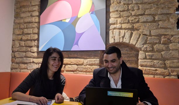 Nawel Rafik Elmrini et Paul Meyer.   Photo Niccolo Inches