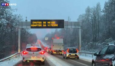 Plus de 1000 kilomètres de bouchons, réseau de bus immobilisé, vols annulés... L'Île-de-France paralysée par la neige
