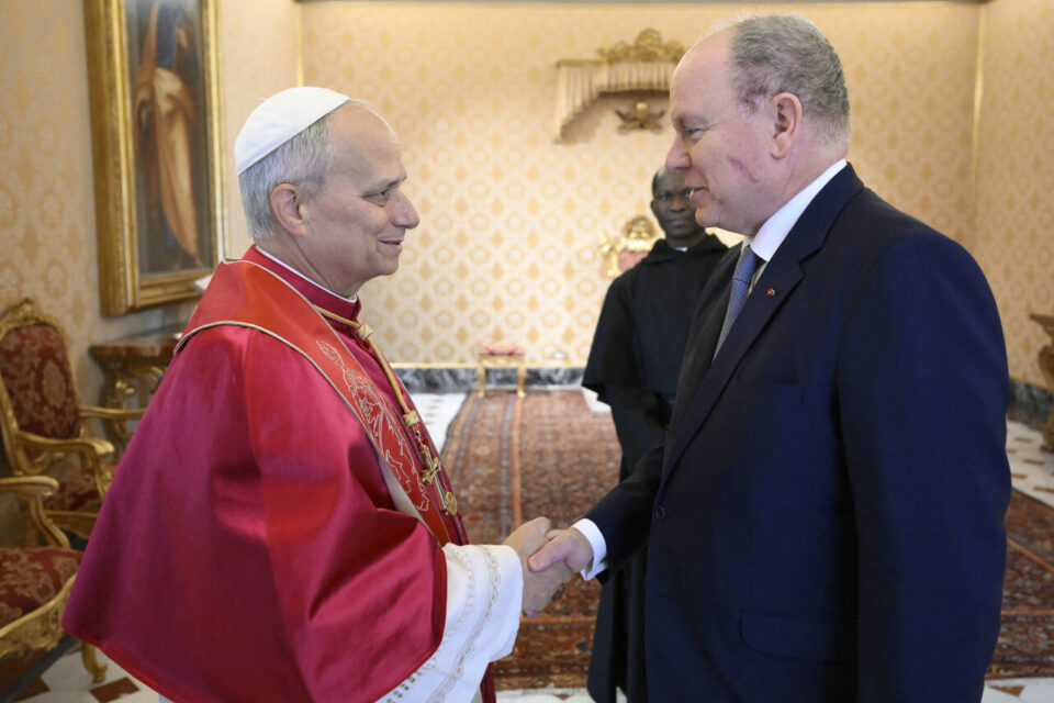 Léon XIV et Albert II le samedi 17 janvier 2026.