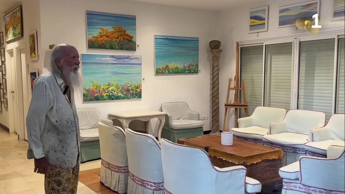 Le peintre Roland Richardson, mémoire vivante de Saint-Martin