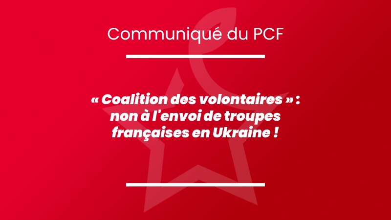 non à l'envoi de troupes françaises en Ukraine !