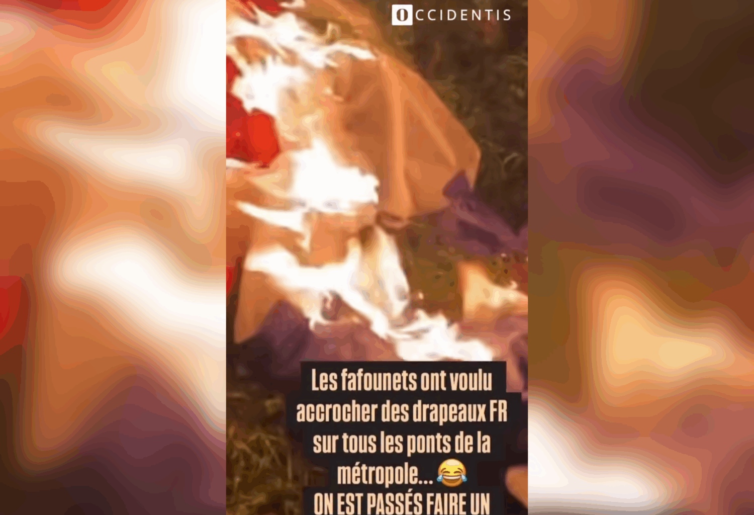 Lille : un groupe antifa brûle des drapeaux français et le revendique sur les réseaux