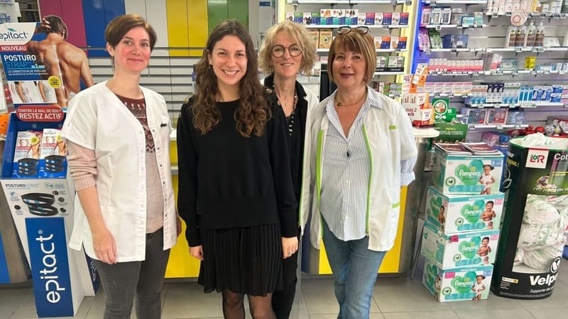 Une partie de l'équipe en poste durant l'année 2025.