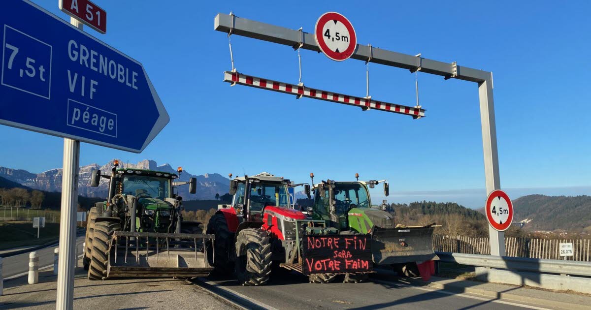 l'accès à l'A51 de nouveau bloqué en direction de Grenoble