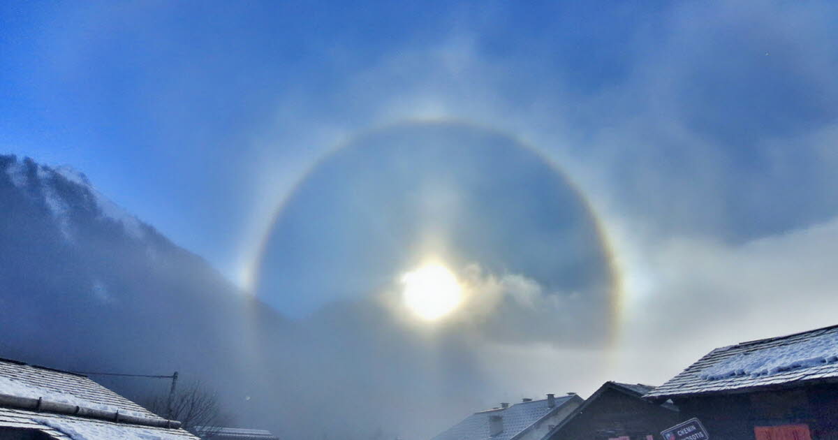 Chamonix. Un magnifique parhélie photographié au village des Frasserands