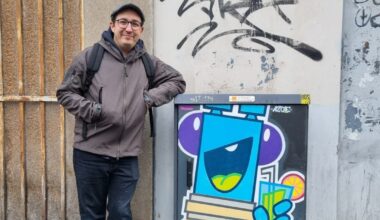 Saint-Étienne. Comment le street artiste Azote a envahi l’agglo avec son extraterrestre Napi