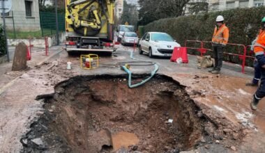 Saint-Etienne. Pas d’eau courante, route fermée… Cette rupture de canalisation qui chamboule tout un quartier
