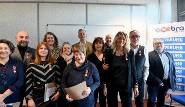 Saint-Etienne. Les médailles du travail remises aux salariés du Progrès et de Ebra médias