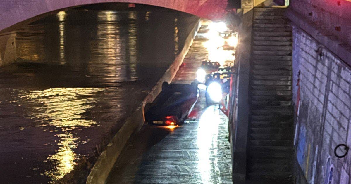 Grenoble . Une voiture fait un tonneau sur la voie sur berge : un blessé léger