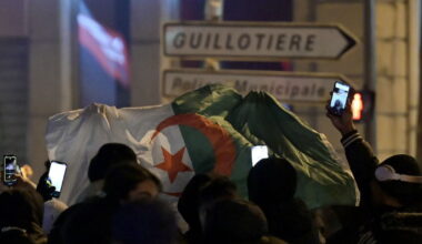 victoire de l’Algérie dans les dernières minutes face au Congo, les supporters en liesse à la Guillotière
