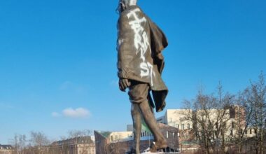 Strasbourg. La statue du Mahatma Gandhi une nouvelle fois taguée