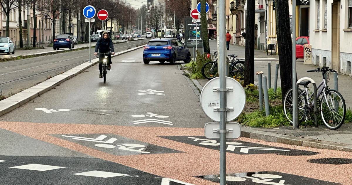 la piste cyclable qui fait réagir sur les réseaux sociaux