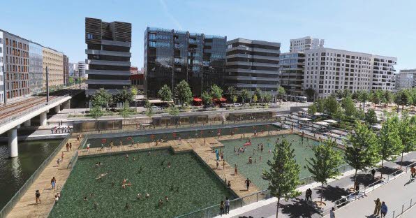 les nouvelles images du projet de piscine dans la darse de Confluence