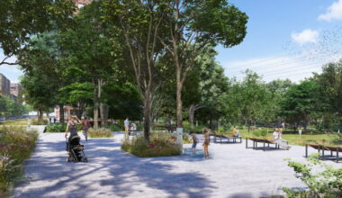 le premier morceau du parc urbain du Petit Rhin livré au printemps