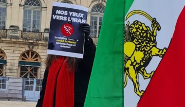 face aux répressions sanglantes en Iran, une manifestation place Stanislas