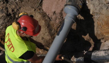 des travaux en cours sur le réseau assainissement