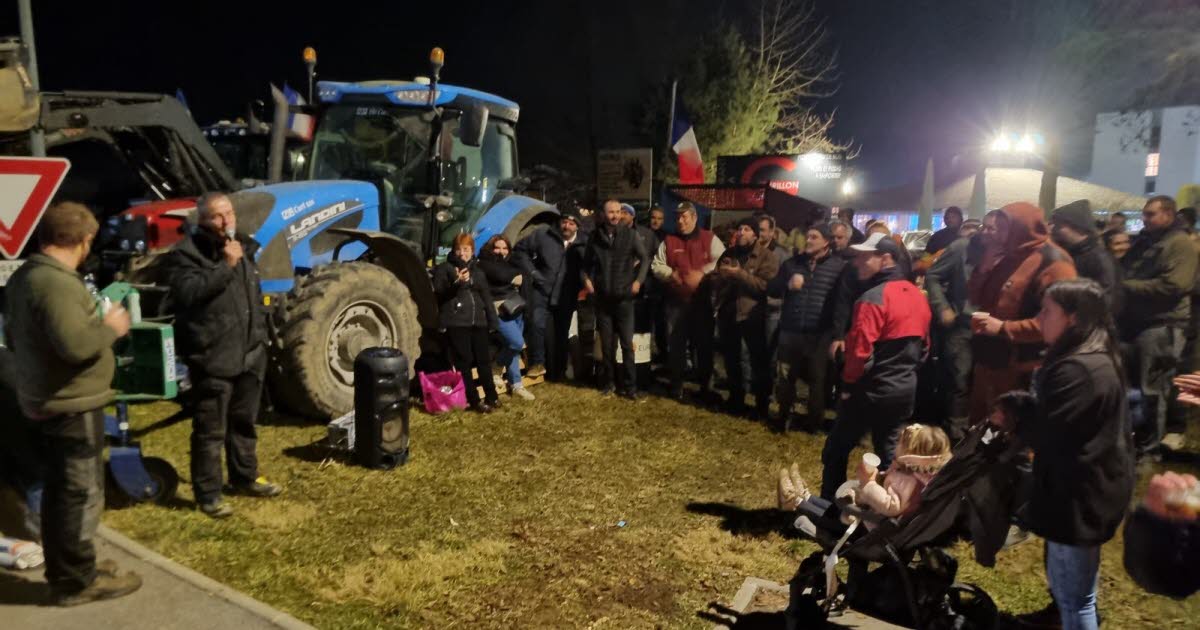 Isère. Nouvelle manifestation des agriculteurs à Saint-Étienne-de-Saint-Geoirs