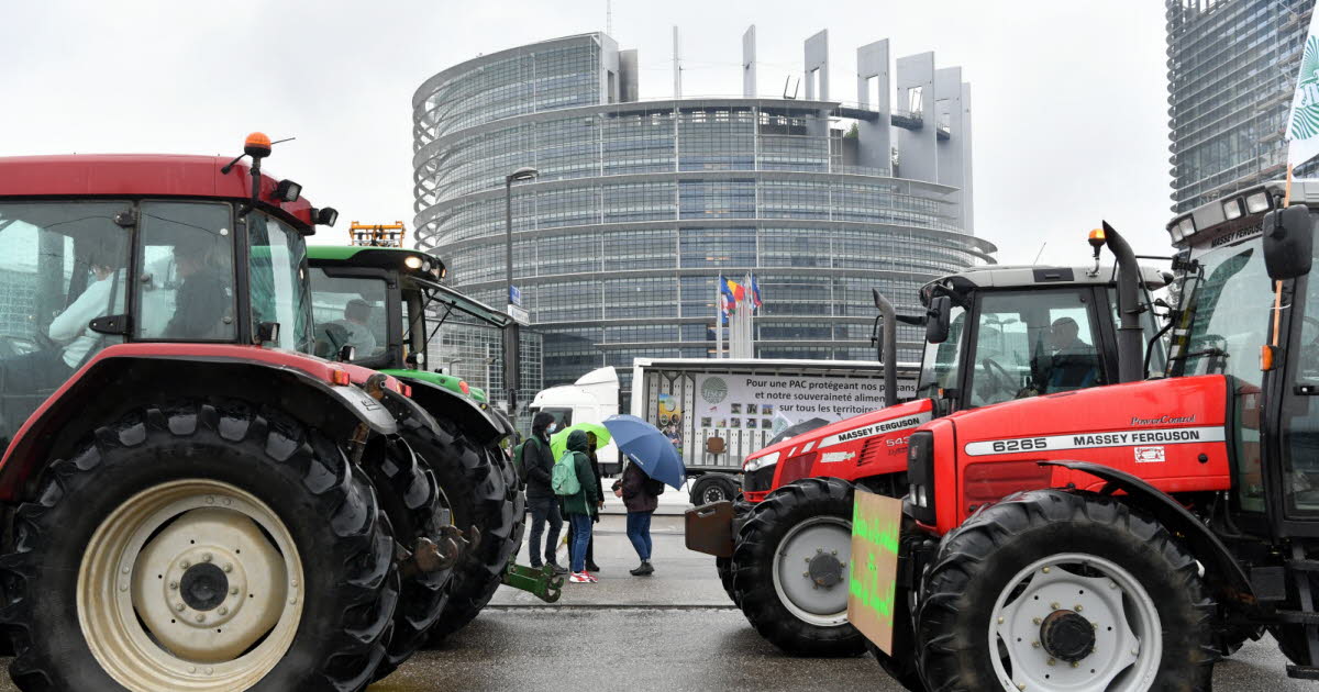 jusqu’à 600 tracteurs mardi devant le Parlement européen, les agriculteurs promettent le calme